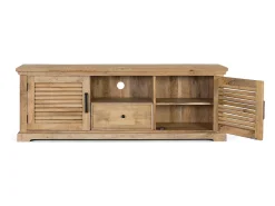 Clearance Giner y colomer Meuble tv 2 portas e 1 tirair bois massif de manguier Castanho