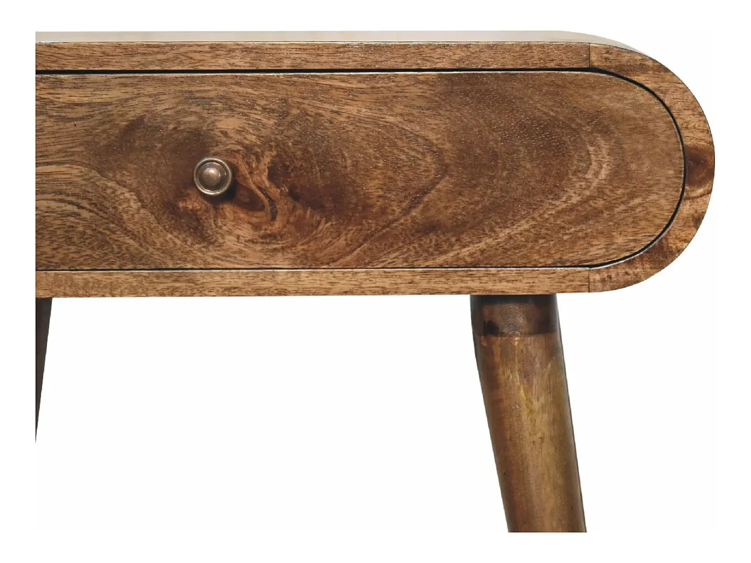 Consola| Mini mesa de console cinza Londres. Castanho
