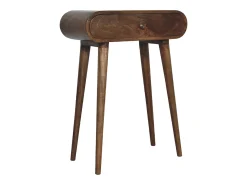 Consola| Mini mesa de console cinza Londres. Castanho