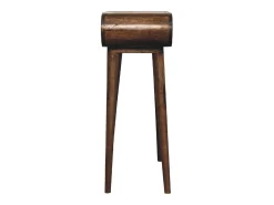 Consola| Mini mesa de console cinza Londres. Castanho