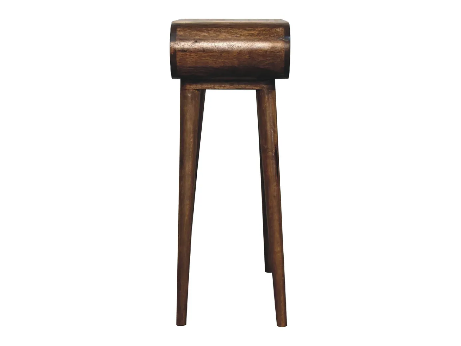Consola| Mini mesa de console cinza Londres. Castanho