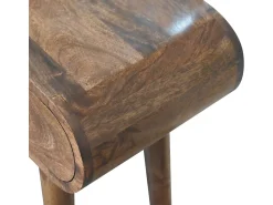 Consola| Mini mesa de console cinza Londres. Castanho