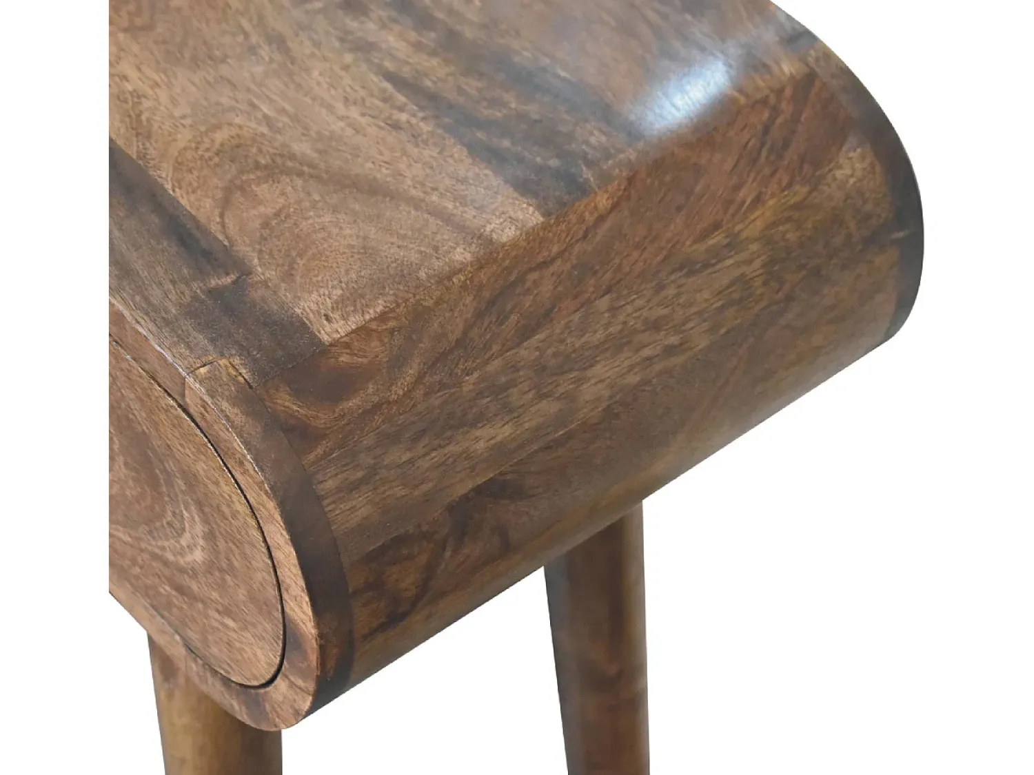 Consola| Mini mesa de console cinza Londres. Castanho