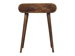 Consola| Mini mesa de console cinza Londres. Castanho