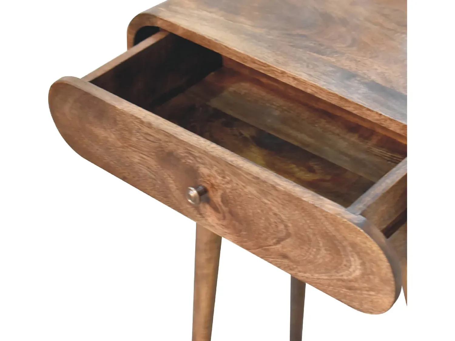 Consola| Mini mesa de console cinza Londres. Castanho