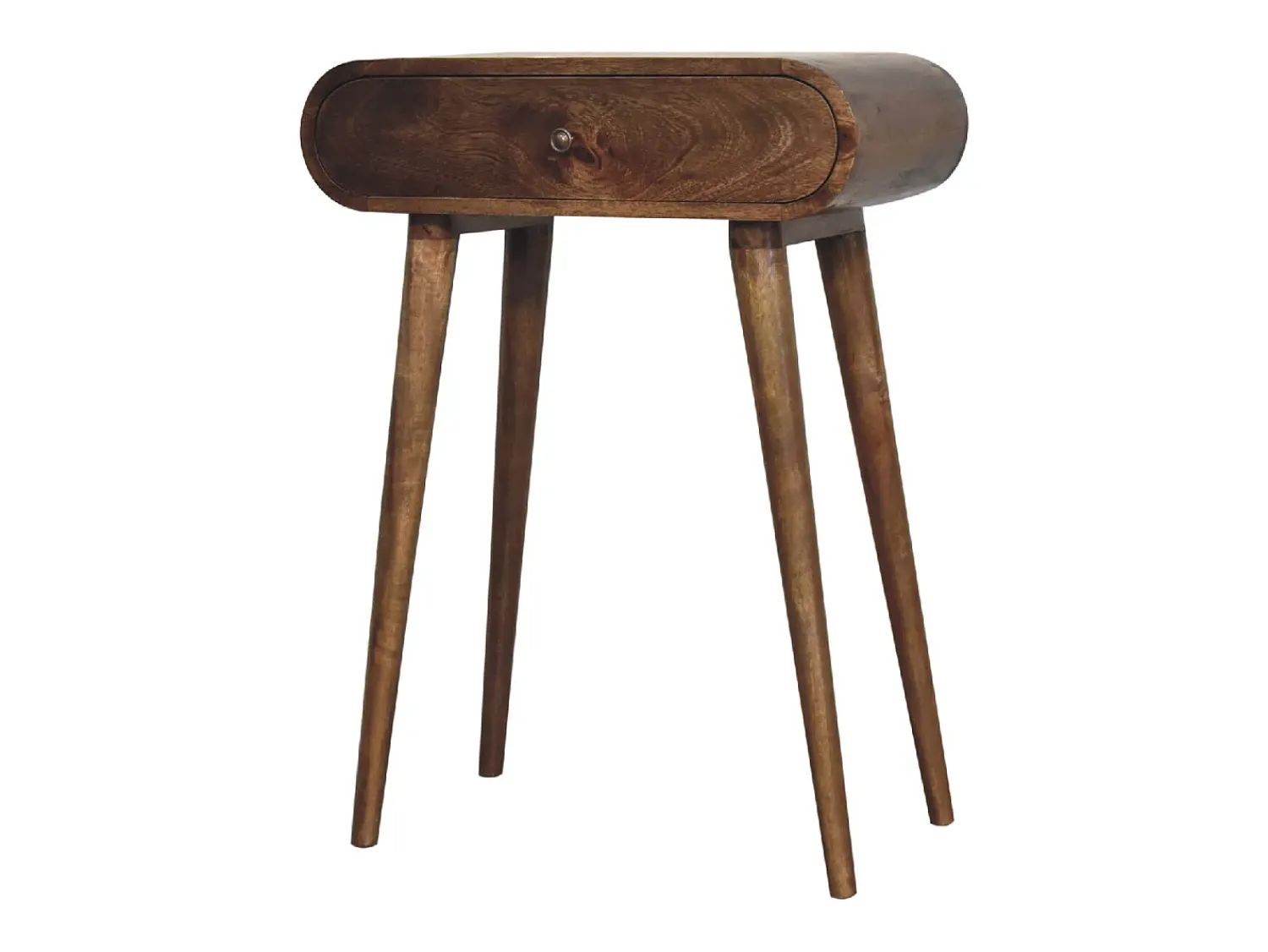 Consola| Mini mesa de console cinza Londres. Castanho