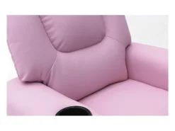 Poltrona*Meublorama Mini poltrona reclinável ITCHI com elevação manual, material em PU na cor , ideal para uma sala confortável. Rosa