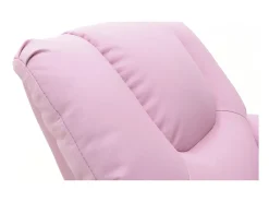 Poltrona*Meublorama Mini poltrona reclinável ITCHI com elevação manual, material em PU na cor , ideal para uma sala confortável. Rosa