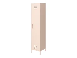 Dorel Home Mission District | Armário Cacifo com 1 Porta em Metal Rosa^ Móvel De Entrada
