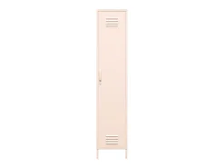 Dorel Home Mission District | Armário Cacifo com 1 Porta em Metal Rosa^ Móvel De Entrada