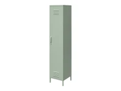 New Dorel Home Mission District : Armário metálico branco de 1 porta com cacifo de 1 porta Verde