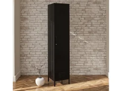 Clearance Dorel Home Mission District | Armário Cacifo com 1 Porta em Metal Preto