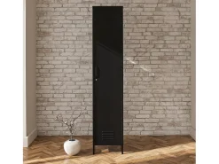 Clearance Dorel Home Mission District | Armário Cacifo com 1 Porta em Metal Preto