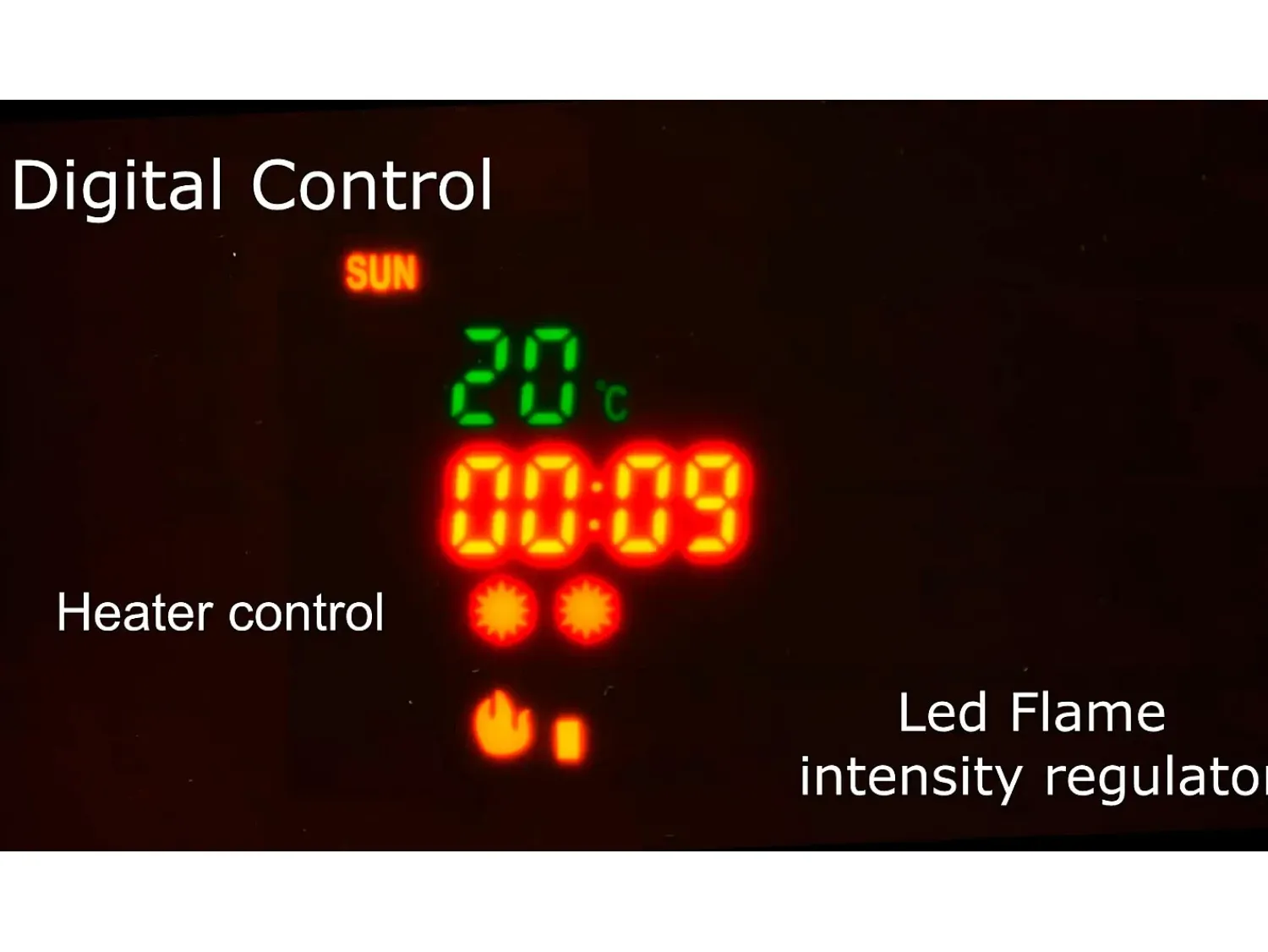 Móvel De Tv|Skraut Home Mobiliário com lareira eléctrica com 5 níveis de chama, Mate e Brilhante, 290x45x170cm Branco