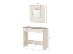 Cabide De Pé|duehome Mobiliário de corredor com consola Ona Cinzento