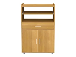 Móvel De Arrumação|VCM Mobiliário de cozinha servindo carrinho Kiola Livro A. 92 x L. 59 x P. 40 cm Castanho