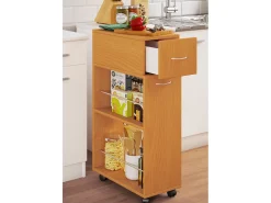 Clearance VCM Mobiliário de cozinha servindo carrinho Tusal Livro A. 85 x L. 25 x P. 50 cm Multicor