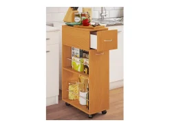 Clearance VCM Mobiliário de cozinha servindo carrinho Tusal Livro A. 85 x L. 25 x P. 50 cm Multicor