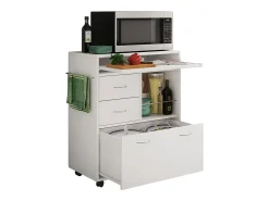Móvel De Arrumação*VCM Mobiliário de cozinha servindo carrinho Kicha Branco A. 86 x L. 70 x P. 40 cm Multicor