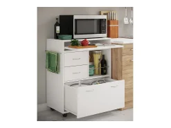 Móvel De Arrumação*VCM Mobiliário de cozinha servindo carrinho Kicha Branco A. 86 x L. 70 x P. 40 cm Multicor