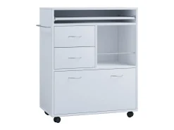 Móvel De Arrumação*VCM Mobiliário de cozinha servindo carrinho Kicha Branco A. 86 x L. 70 x P. 40 cm Multicor