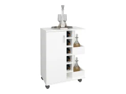 Móvel De Arrumação*VCM Mobiliário de cozinha servindo carrinho Esilo Branco A. 85 x L. 63 x P. 40 cm Multicor
