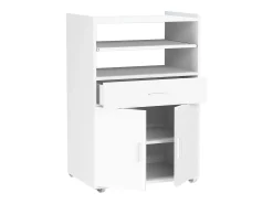 Móvel De Arrumação|VCM Mobiliário de cozinha servindo carrinho Kiola A. 92 x L. 59 x P. 40 cm Branco