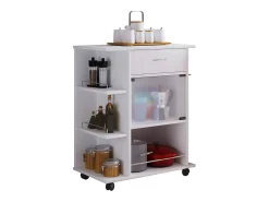 Móvel De Arrumação|VCM Mobiliário de cozinha servindo carrinho Pocis Branco A. 80 x L. 65 x P. 39 cm Multicor