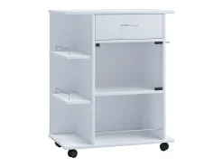 Móvel De Arrumação|VCM Mobiliário de cozinha servindo carrinho Pocis Branco A. 80 x L. 65 x P. 39 cm Multicor