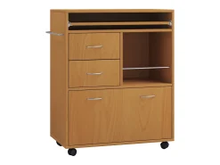 Best VCM Mobiliário de cozinha servindo carrinho Kicha Livro A. 86 x L. 70 x P. 40 cm Multicor