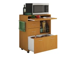 Best VCM Mobiliário de cozinha servindo carrinho Kicha Livro A. 86 x L. 70 x P. 40 cm Multicor