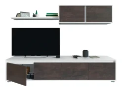 Móvel De Tv| Mobiliário de sala de estar Alida Branco