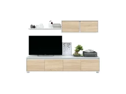 Móvel De Tv*Loungitude Mobiliário de sala de estar Alida Natural claro