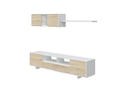 Móvel De Tv*Loungitude Mobiliário de sala de jantar Belus Natural claro