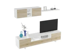 Móvel De Tv*Loungitude Mobiliário de sala de jantar Belus Natural claro