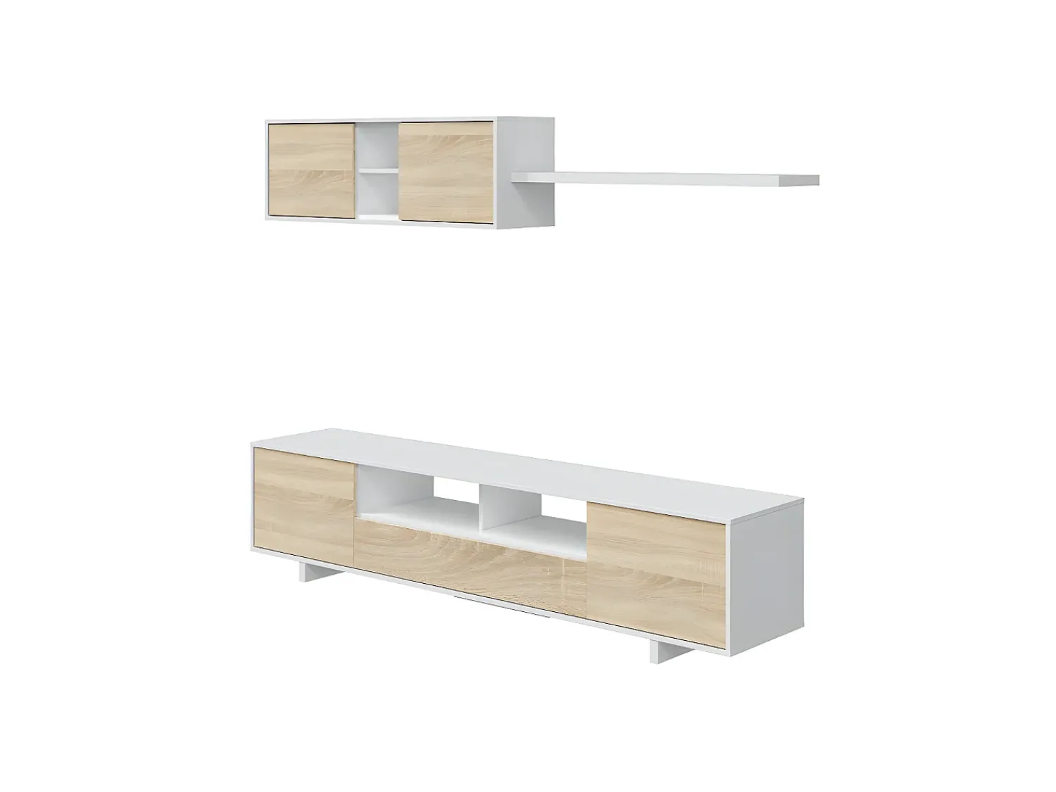 Móvel De Tv*Loungitude Mobiliário de sala de jantar Belus Natural claro