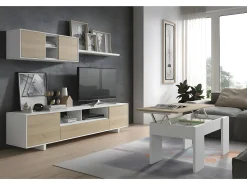 Móvel De Tv*Loungitude Mobiliário de sala de jantar Belus Natural claro
