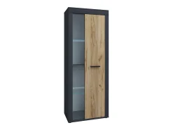 Móvel De Tv*VCM Mobiliário de TV | 4 pcs. Parede viva com espaço de armazenamento suficiente | Armário de TV | Parede montada – Usilo XL (antracite / carvalho mel) Multicor