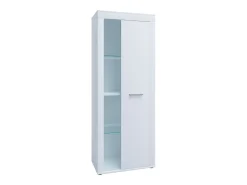 Móvel De Tv|VCM Mobiliário de TV | 4 pcs. Parede viva com espaço de armazenamento suficiente | Armário de TV | Parede montada – Usilo XL (Branco) Multicor