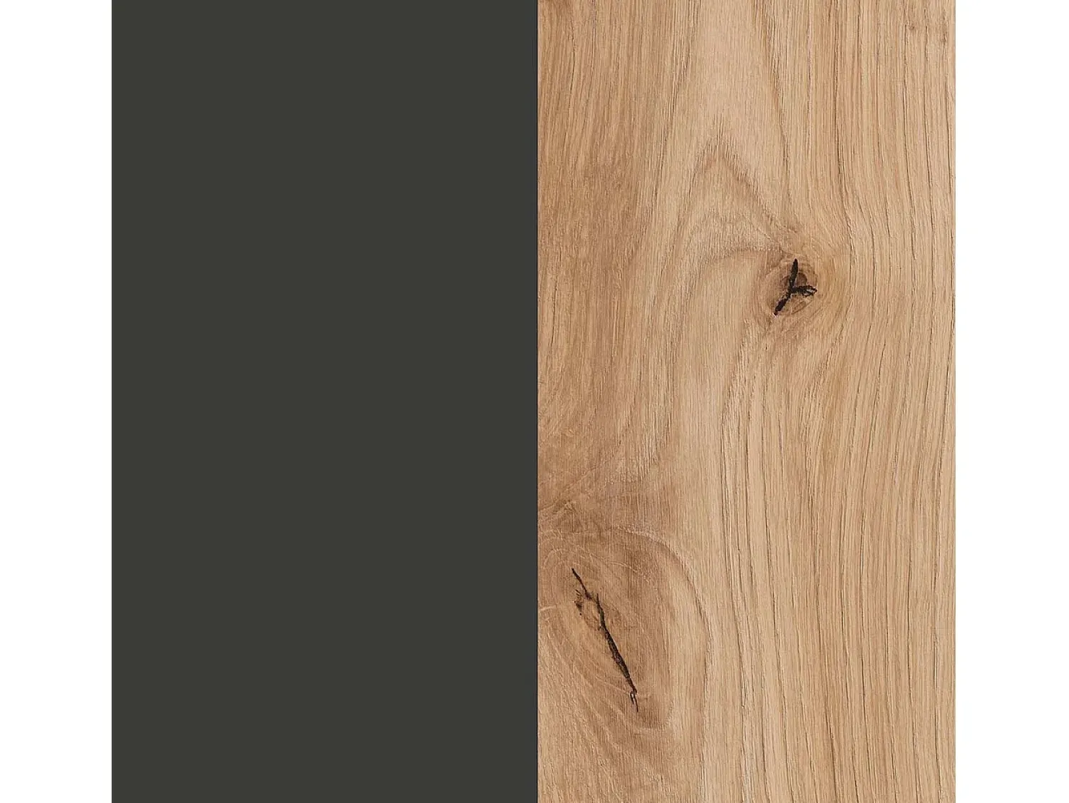 Discount duehome Mobiliário modular de sala de estar Lunet em aplino preto 190 cm Cinzento