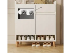 Móvel De Arrumação|Sapateira| Moderna cômoda branca com muito espaço para sapatos 60 cm com gaveta Branco
