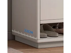 Móvel De Arrumação|Sapateira* MODERNA CÔMODA BRANCA COM GRANDE CAPACIDADE PARA SAPATOS ESTANTE DE 2 PORTAS ESTREITA Branco