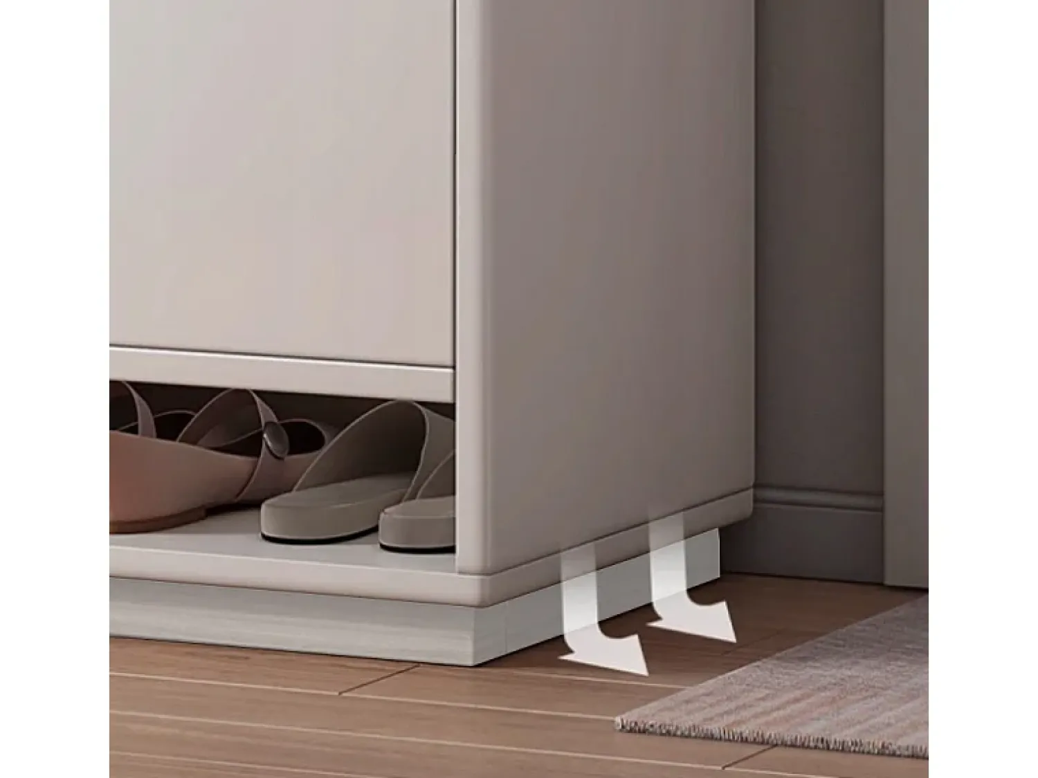 Móvel De Arrumação|Sapateira* MODERNA CÔMODA BRANCA COM GRANDE CAPACIDADE PARA SAPATOS ESTANTE DE 2 PORTAS ESTREITA Branco