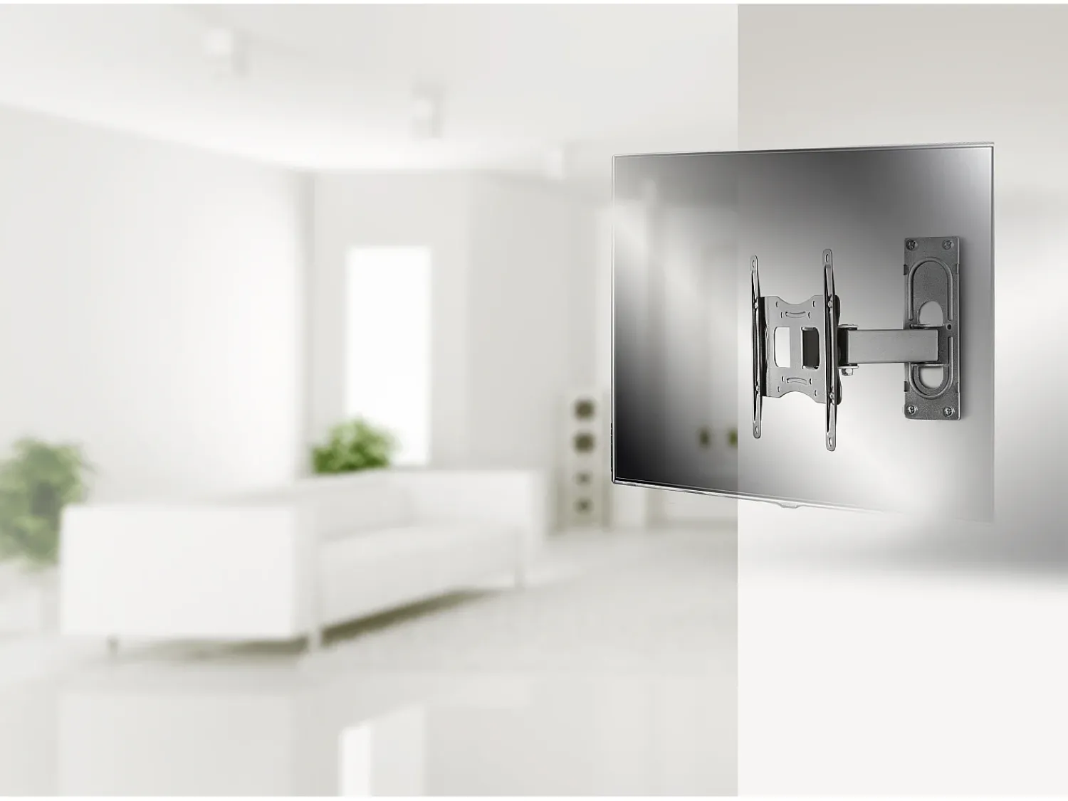 Móvel De Tv|VCM Montagem na parede de TV B-FS2 Prata A. 22 x L. 22 x P. 10 cm Multicor