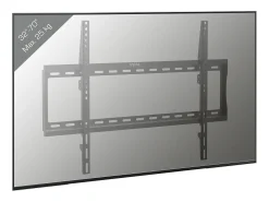 Móvel De Tv*VCM Montagem na parede de TV B-FX600 A. 42 x L. 65 x P. 3 cm Preto