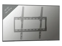 Móvel De Tv*VCM Montagem na parede de TV B-FN Preto A. 42 x L. 45 x P. 3 cm Multicor
