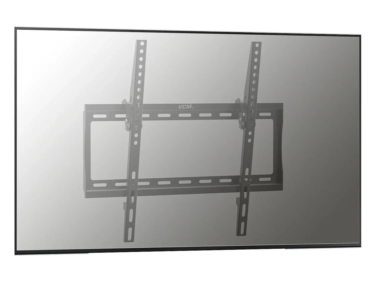 Móvel De Tv*VCM Montagem na parede de TV B-FN Preto A. 42 x L. 45 x P. 3 cm Multicor