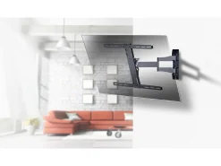 New VCM Montagem na parede de TV WS100 Preto A. 40 x L. 50 x P. 4 cm Multicor