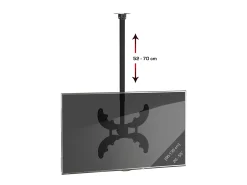 Móvel De Tv*VCM Montagem no teto de TV B-DX Preto A. 52 x L. 40 x P. 15 cm Multicor