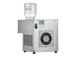 Acessório Vinho E Bar| Máquina de Gelo Comercial SucceBuy em Flocos de Neve, 80 kg/24 H em Aço Inoxidável Prateado